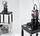 Gas-Exchange Chamber 3010-GWK1 combined with IMAGING-PAM MAXI-Head.