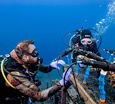 Coral Monitoring Station, realtime open access data on coral health. Photo credit: Omri Omessi.