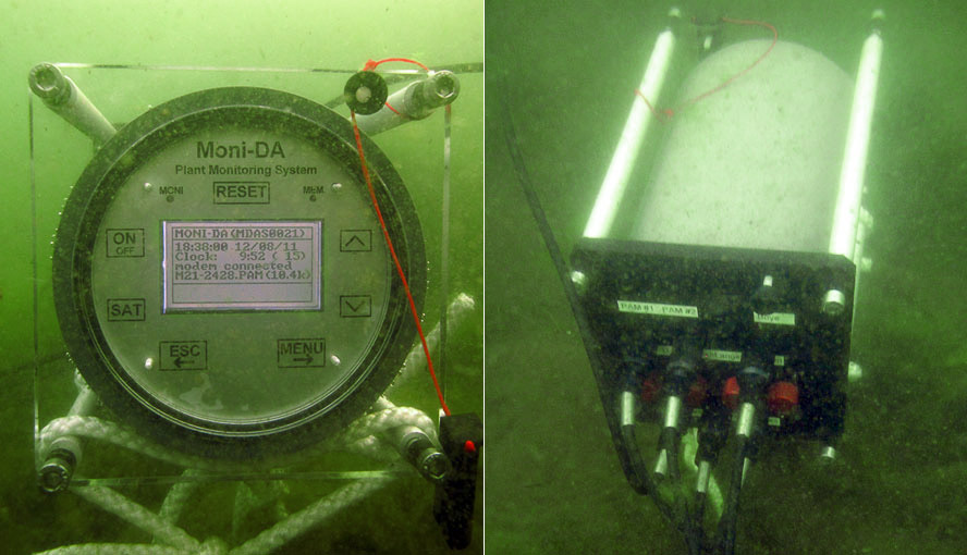 MONI-DA/S data acquisition unit on site (Limnological research base of the Technical University of Munich, headed by Prof. A. Melzer).