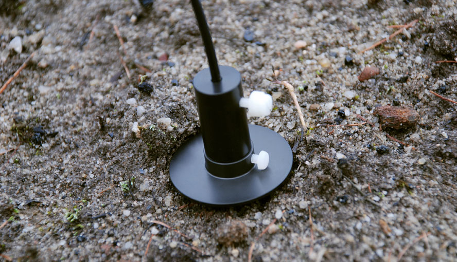 Probing photosynthesis of a soil crust using the FIBER Version of the WATER-PAM.