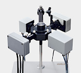 <p>Full MULTI-COLOR-PAM-II configuration for suspension measurements. The four measuring heads connected to the optical unit ED-101US/MS with the two emitter and detector heads positioned opposite each other.</p>